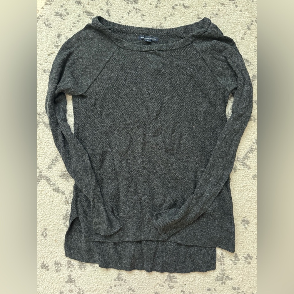 American Eagle Outfitters Charcoal Knit Sweater
